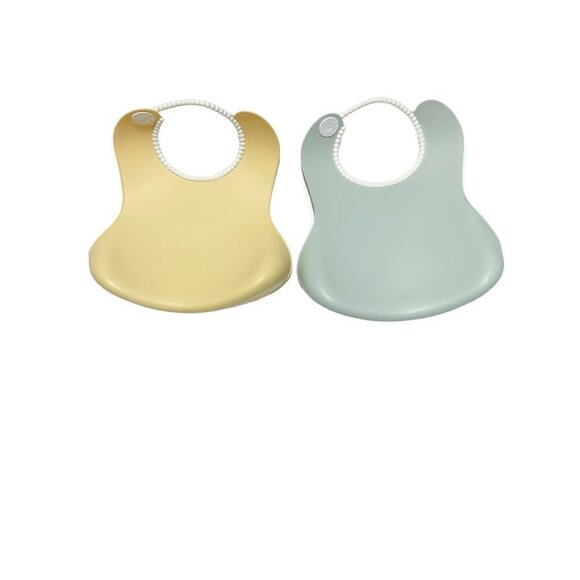 BabyBjorn Baby Bibs Powder Yellow & Powder Green - Picture 4 of 4